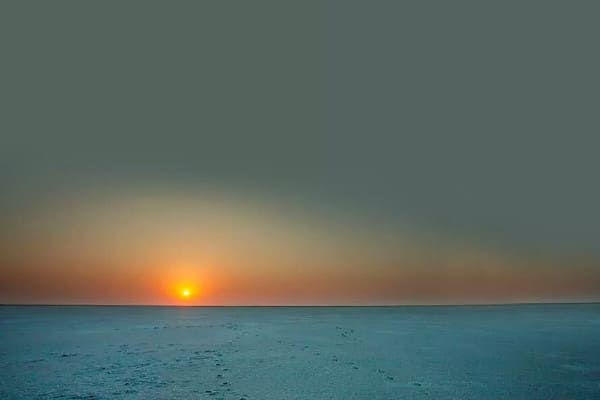 Morning in White Rann of Kutch